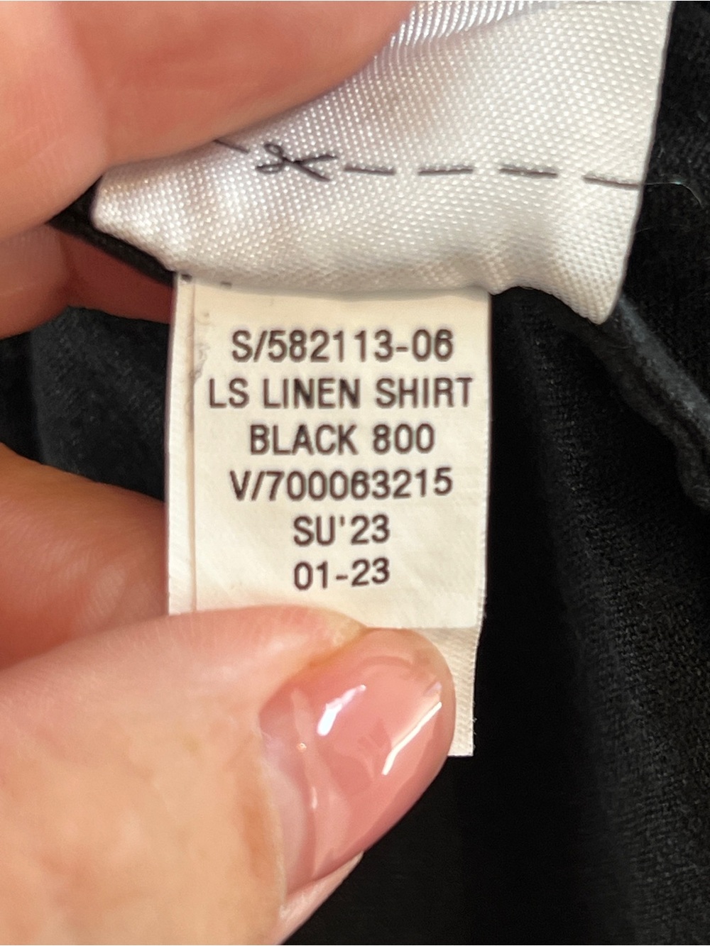 Banana Republic Black Linen Button-Up Shirt - Picture 7 of 7